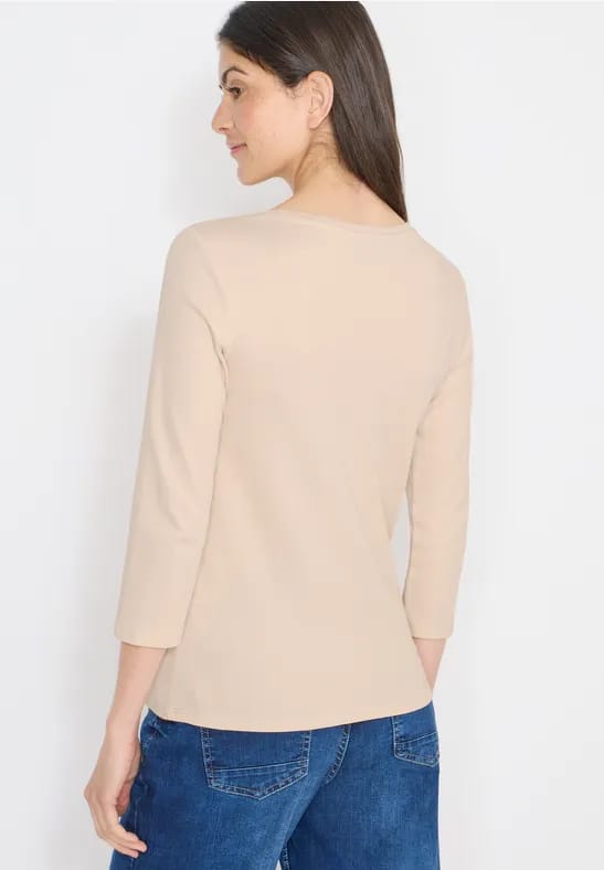 Basic shirt in effen kleur