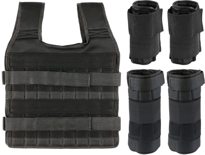 Dailygoods - Gewogen Vest voor Krachttraining - Verstelbaar tot 35 Kg