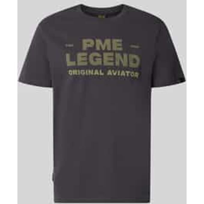 T-shirt met ronde hals en labelprint