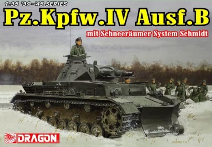 Dragon Modelbouwpakket Militaire voertuigen - 6764 Pz.Kpfw.IV Ausf.B w/Schneeraumer Plastic - 1:35 - Modelbouw