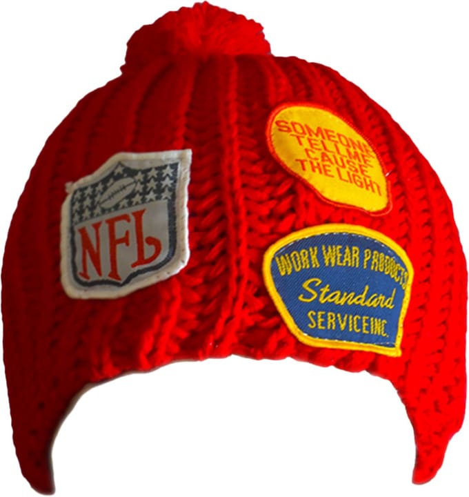 Maxenza NFL Beanie Muts Rood – 100% Wol, Small | Officiële NFL Wintermuts