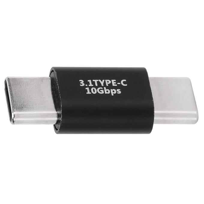 USB C Verlengadapter Type C 3.1 Mannelijk naar Mannelijk Adapter Ondersteunt Snel Opladen 10Gbps Gegevensoverdracht