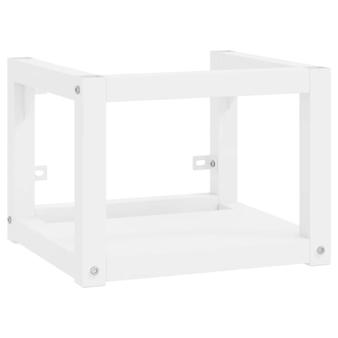 vidaXL - Wastafelframe - met - inbouwwastafel - ijzer - wit