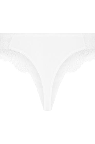 Hunkemöller Dames Lingerie String Daisy - Wit - maat M