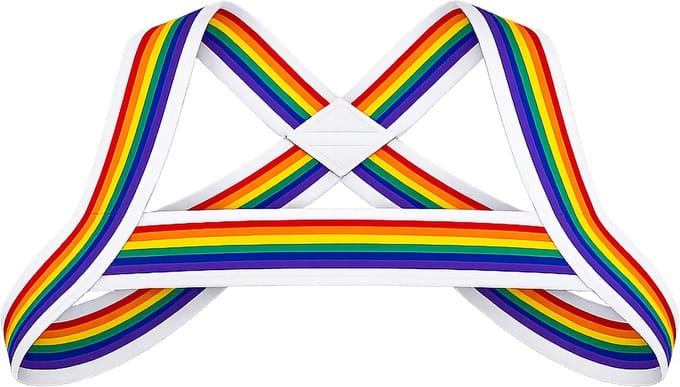 Barcode Berlin Pride Harness White - MAAT S