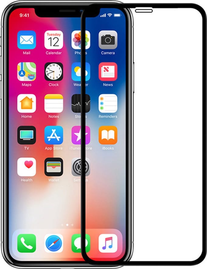 Perfeqt geschikt voor iPhone 12 Pro Max Glas Screenprotector bescherming Full Curved - 2 stuks