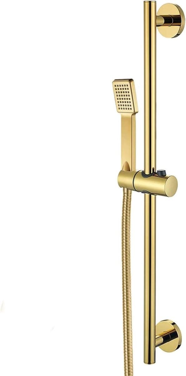 Verstelbare Douchekop - Handdouche Set - Douchen Gemak - Hogedruk Spray - 25 Inch - Goud