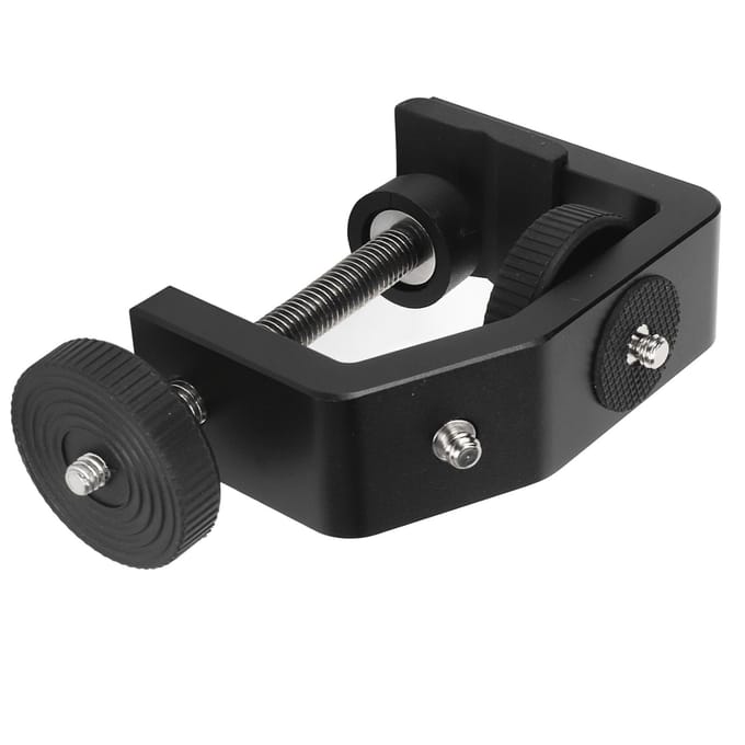 Universele C-klem Heavy Duty Metalen Verstelbare C-klem met 14 Inch Montageschroeven voor Statief black