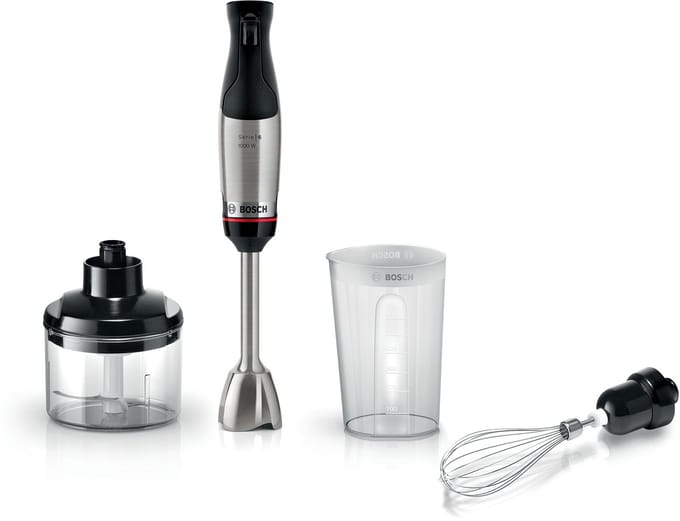 Bosch ErgoMaster Series 6 - Staafmixer - 1000W - QuattroBlade Pro - Keramische Koppeling - RVS