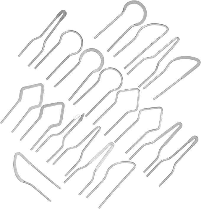 Pyrografie Pen Tips - Houtbrand Accessoires - Hout Bewerken - Stabiele Verwarming - 19 Stuks - Grijs