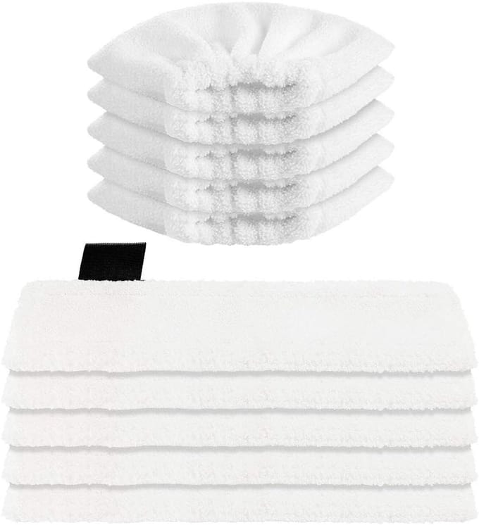 Famanu – Microvezeldoekenset - 10 stuks - wasbaar 5 vloerborstel + 5 handborstel Microfiber Cloth