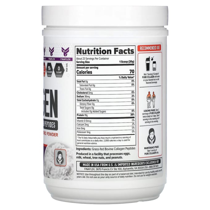 Finaflex, collagène pur, non aromatisé, 1 lb (454 g)