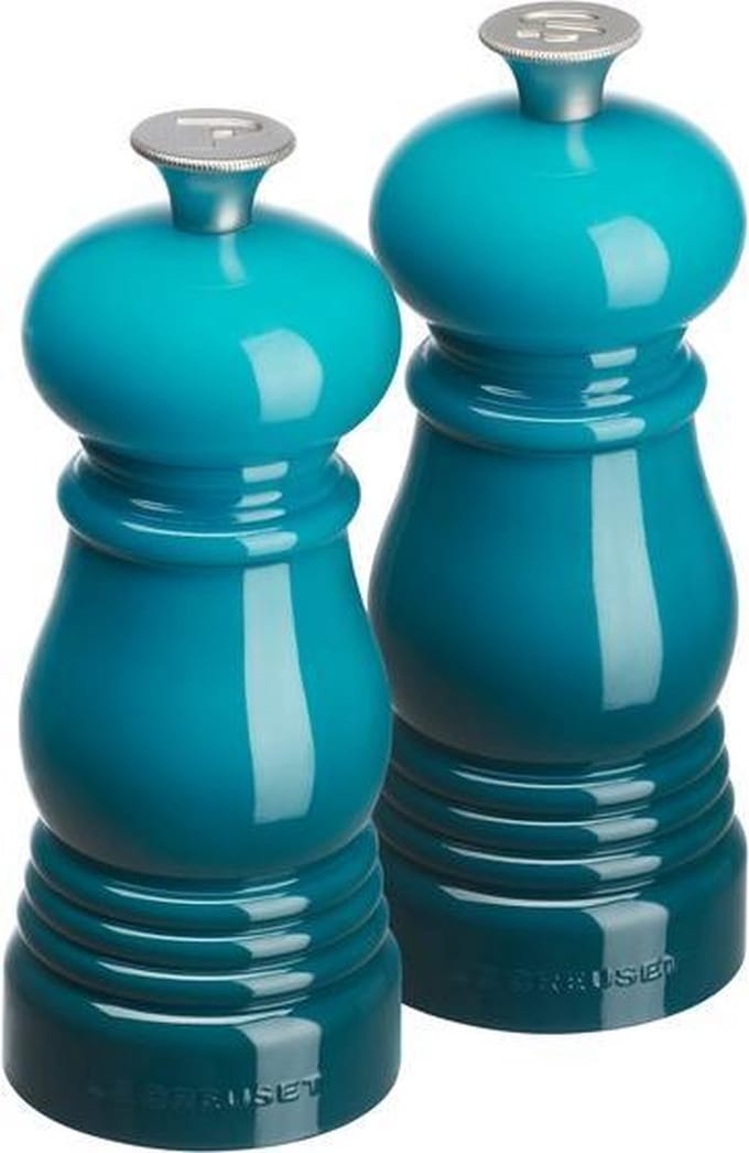 Le Creuset Mini Peper- en Zoutset - Deap Teal - 12 cm