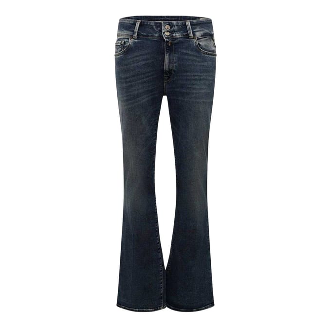 Replay Dames Nieuwe Luz Bootcut Jeans (Blauw)