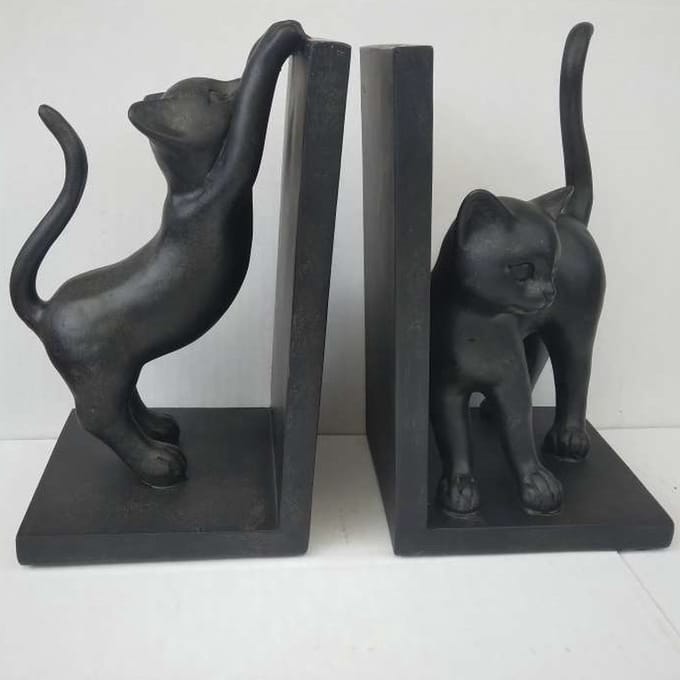 MadDeco - polystone - boekensteunen - poes - kat