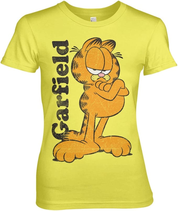 Garfield Girly Tee dames-T-shirt geel