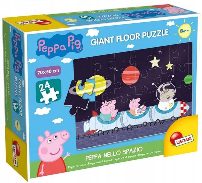 Peppa Pig Vloerpuzzel in de Ruimte 24 Stukjes (18+ Maanden)