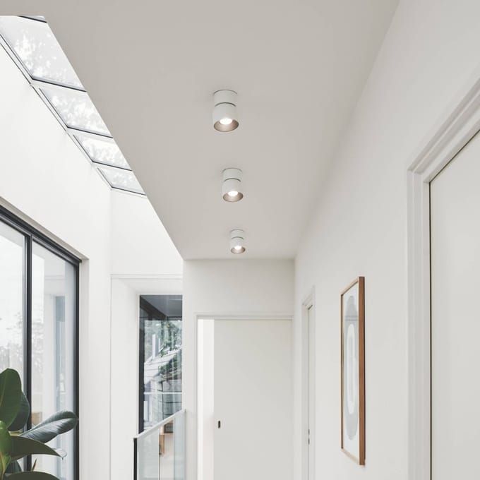 Nordlux Downlight Pitcher, wit/zilver, 1-lamp, metaal, GU10