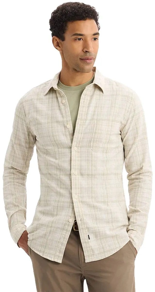 Dockers Slim Original Overhemd Met Lange Mouwen Beige M Man