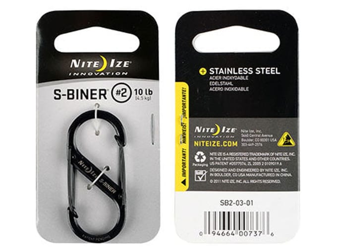 NITE Ize NI-SB2-03-01 Karabijn S-Biner Gr. 2 50 mm x 22 mm 1 stuk(s)