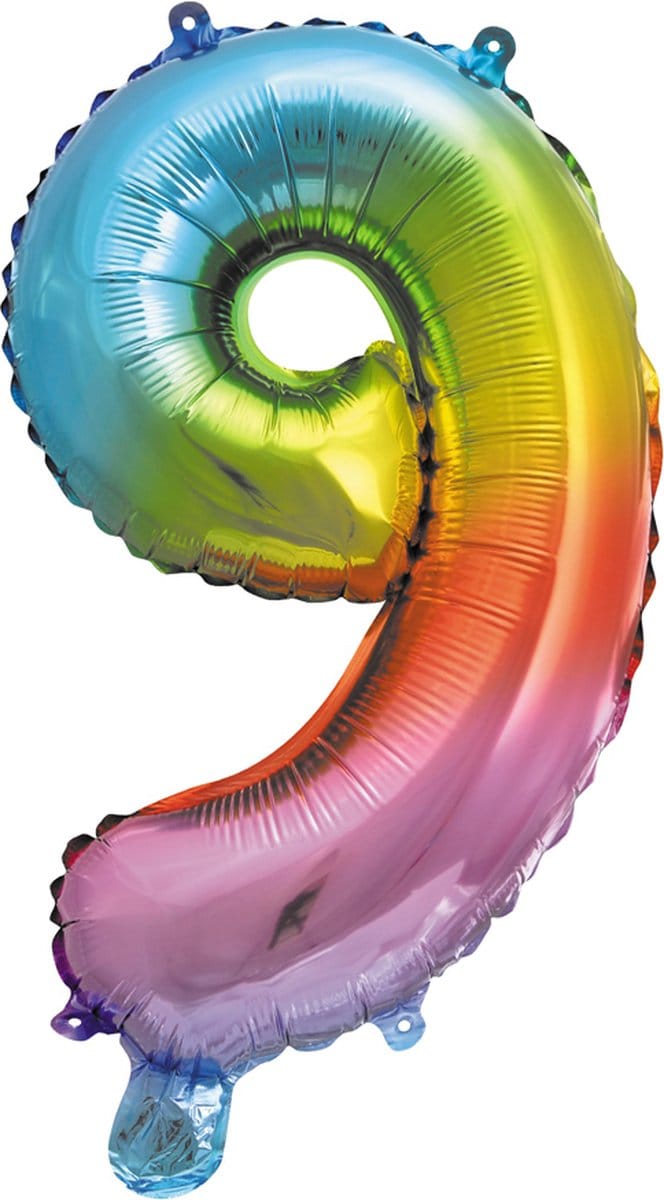 Folieballon 16" nmr. 9 - Regenboog