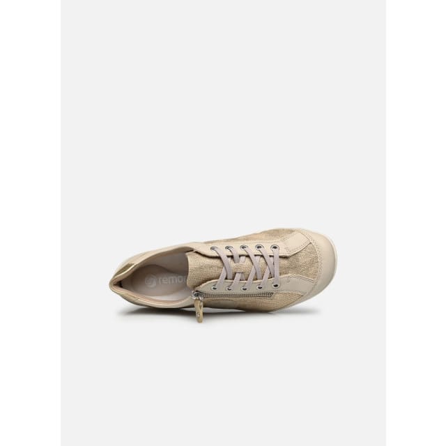 Remonte Dames Sneaker - R3408-91 Lichtbeige/Print - Maat 40