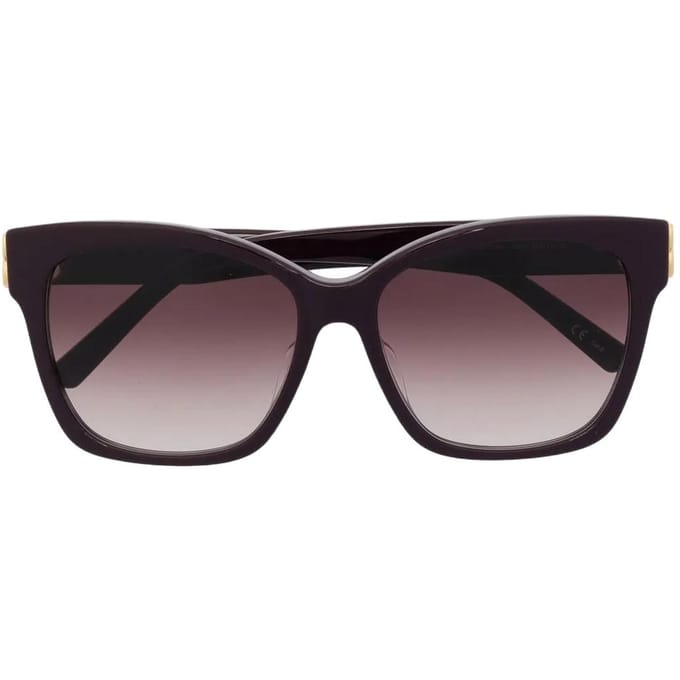 Balenciaga Subtiele Cat Eye Zonnebril Paars Dames Oogmode Paars BB0102SA006 Basic Packaging-Eyeglass Case