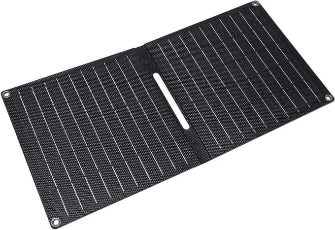 Draagbaar Zonnepaneel - Opvouwbaar Paneel - Outdoor Opladen - Type C USB Output - 32W Vermogen - Zwart