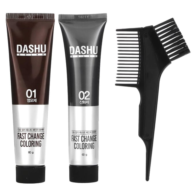 Dashu, fast change coloring, real black, 1 application kit