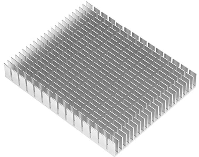 Aluminium Koellichaam voor CPU en Versterker - 150x120x20mm