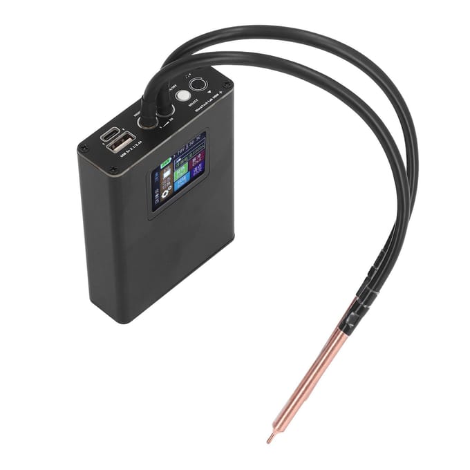 Mini Puntlasapparaat Kit Draagbaar LCD-scherm met 5000mAh Oplaadbare Batterij Voor 0.25mm Plaatwerk