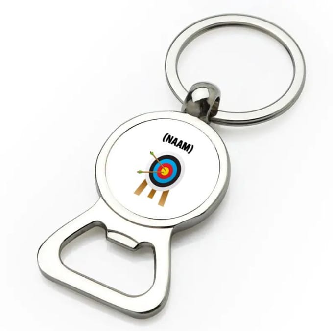 Akyol - boogschieten met eigen naam flesopener - Sport - boogschieter - sport - 9 bij 3 cm