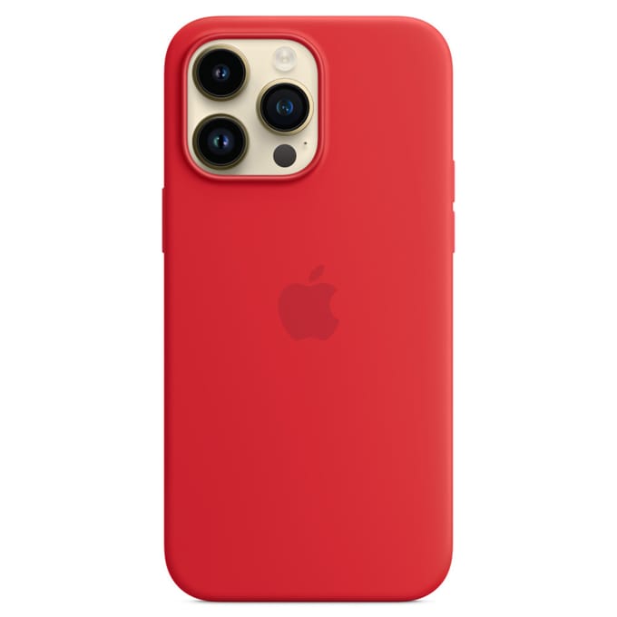Silicone Backcover MagSafe voor de Apple iPhone 14 Pro Max - Red
