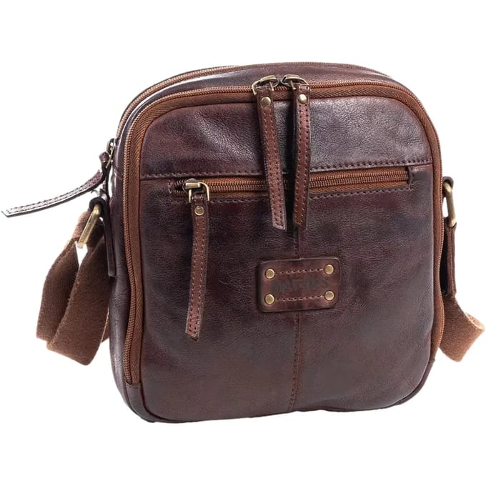 Schoudertas van oud leer Matties Bags