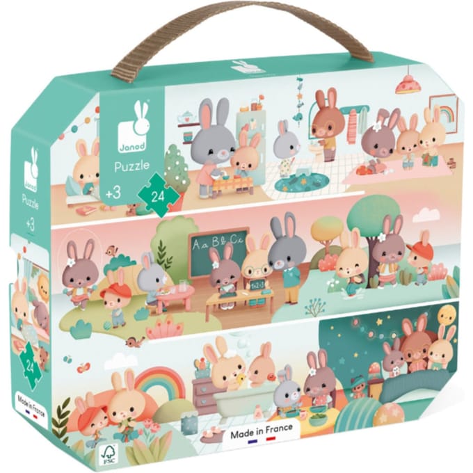 JANOD puzzel Een lange dag 3 jr+/ 24 stks