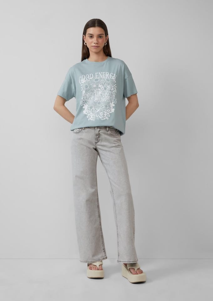 QS - female - Jeans Catie / slim fit / low rise / wide leg