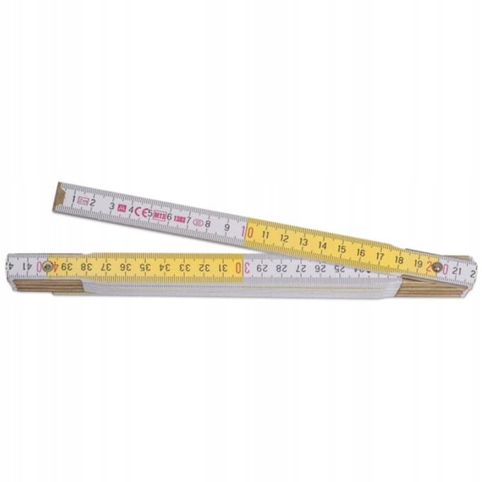 Houten vouwmeter EXPERT 1m - Duurzaam en nauwkeurig