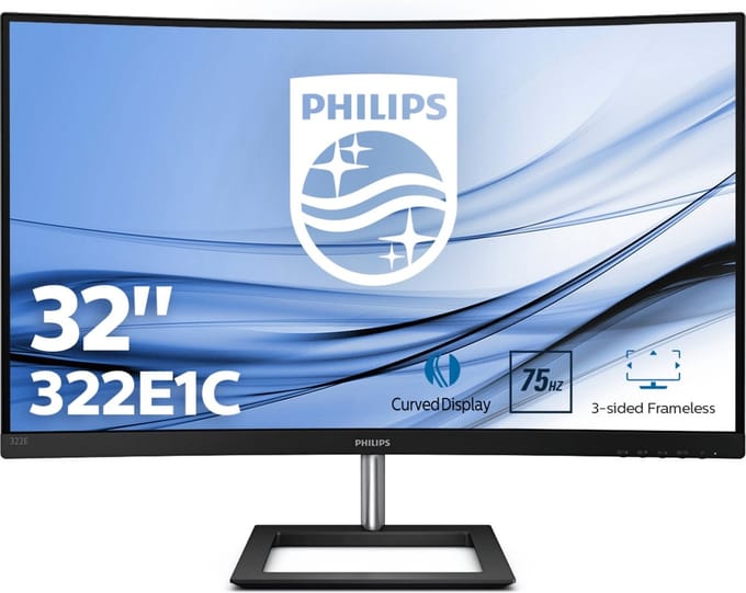 32" Philips E-line 322E1C - 1920x1080 (FHD) - 75Hz - VA