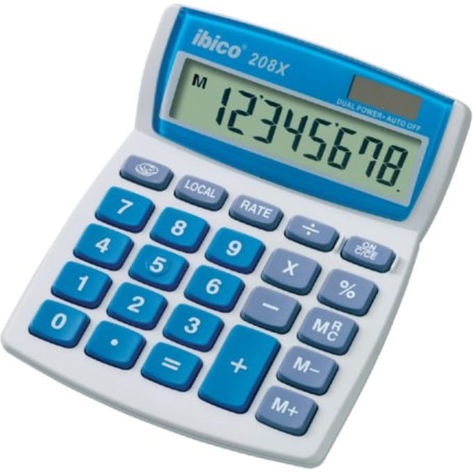 Rekenmachine ibico 208x