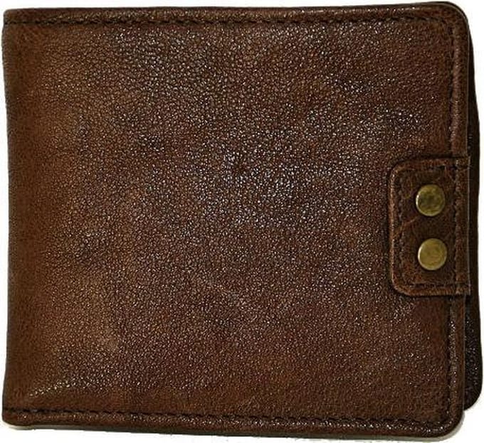 Hidesign lederen portefeuille 'Woodwal window' bruin