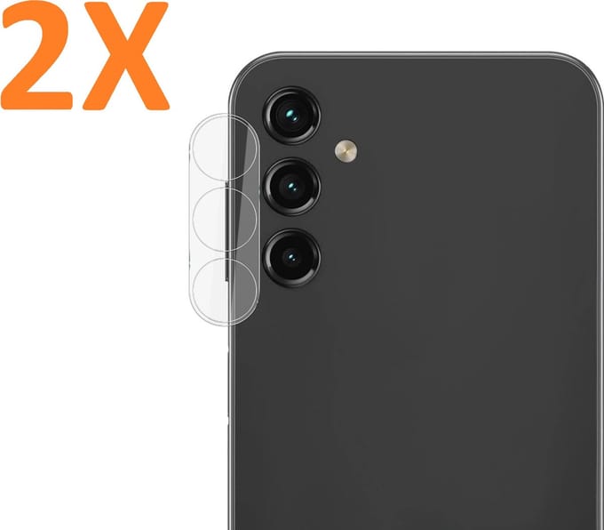 Camera Lens Glass Protector - beschermer Geschikt voor: Samsung Galaxy A14 - Transparant - 2x
