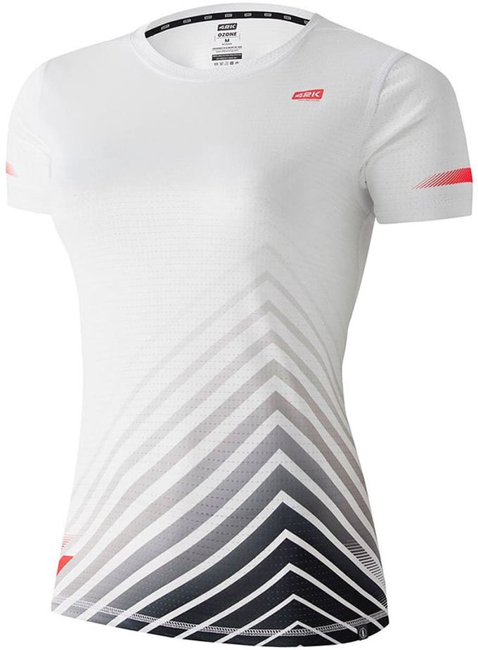42k Running Ozone T-shirt Met Korte Mouwen Wit M Vrouw
