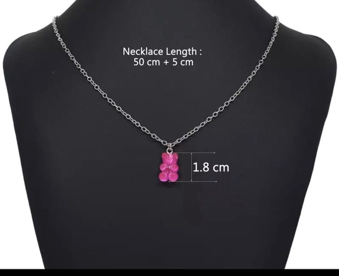 Akyol - beren ketting - Roze - Beertje - ketting met beer- Cadeau - Ketting