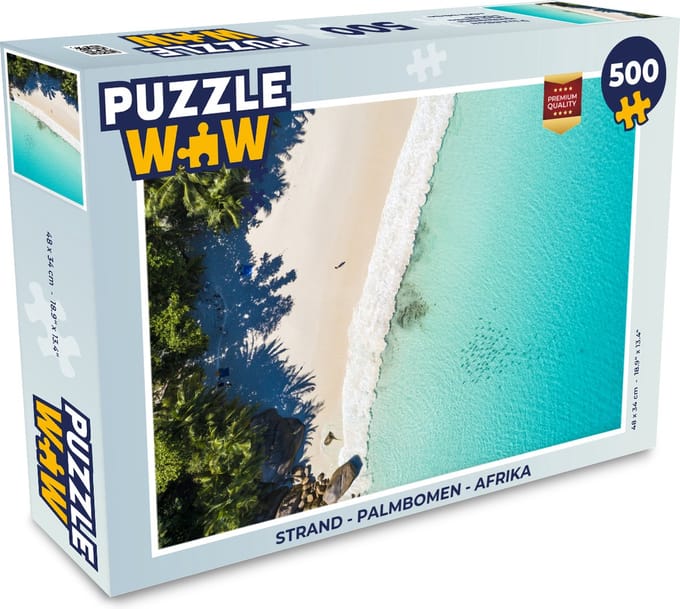 Puzzel Strand - Palmbomen - Afrika - Legpuzzel - Puzzel 500 stukjes