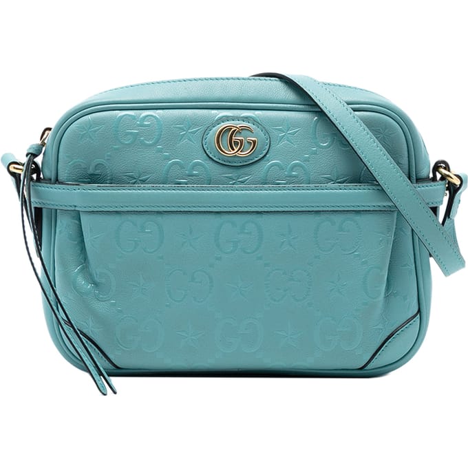 Tweedekans Gg Star Geëmbosd Leren Crossbody