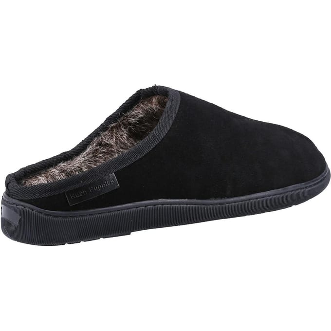 Hush Puppies Herenpantoffels Ashton Suède (Zwart)