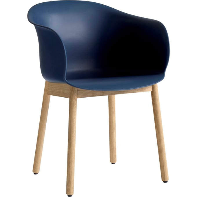 &Tradition Elefy JH30 Stoel - middernachtblauw - oak