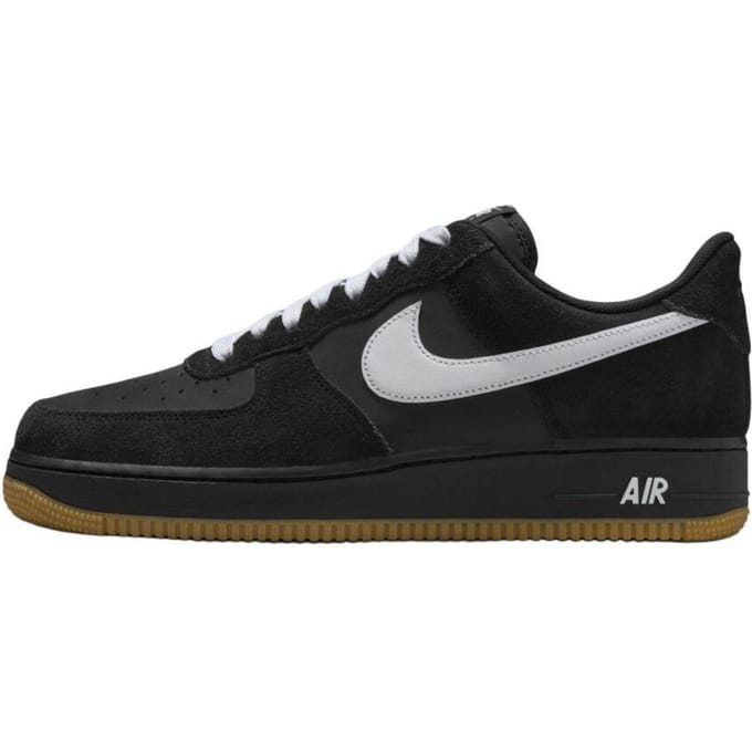 Nike Air Force 1 07 LV8 Zwart Gum Heren Sneakers Wit Gum-Lichtbruin IB6388-001 44.5 black