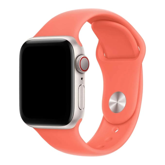 2+1 | Apple Watch Bandje Ovaro - Siliconen - Tangerine
