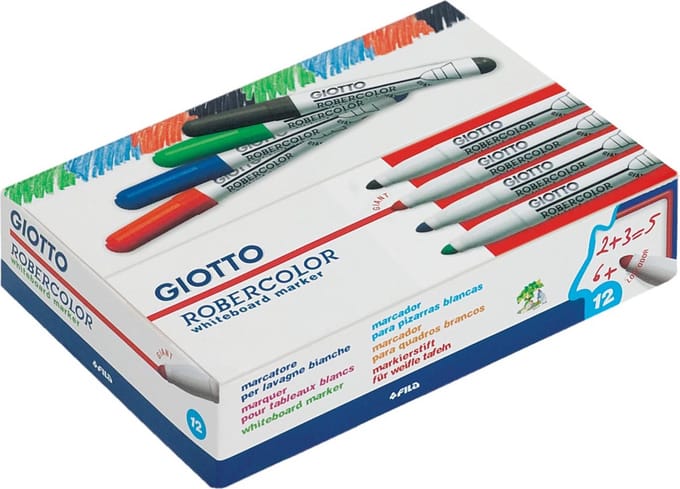 Giotto Robercolor whiteboardmarker maxi, ronde punt, blauw